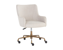 Sunpan 108155 - Franklin Office Chair - Beige Linen